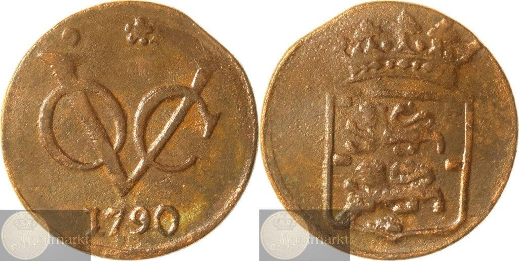 V.O.C. - West-Friesland - Duit 1790 - Mogelijk jaarwijziging, Ophalen of Verzenden, Vóór koninkrijk, Overige waardes, Losse munt