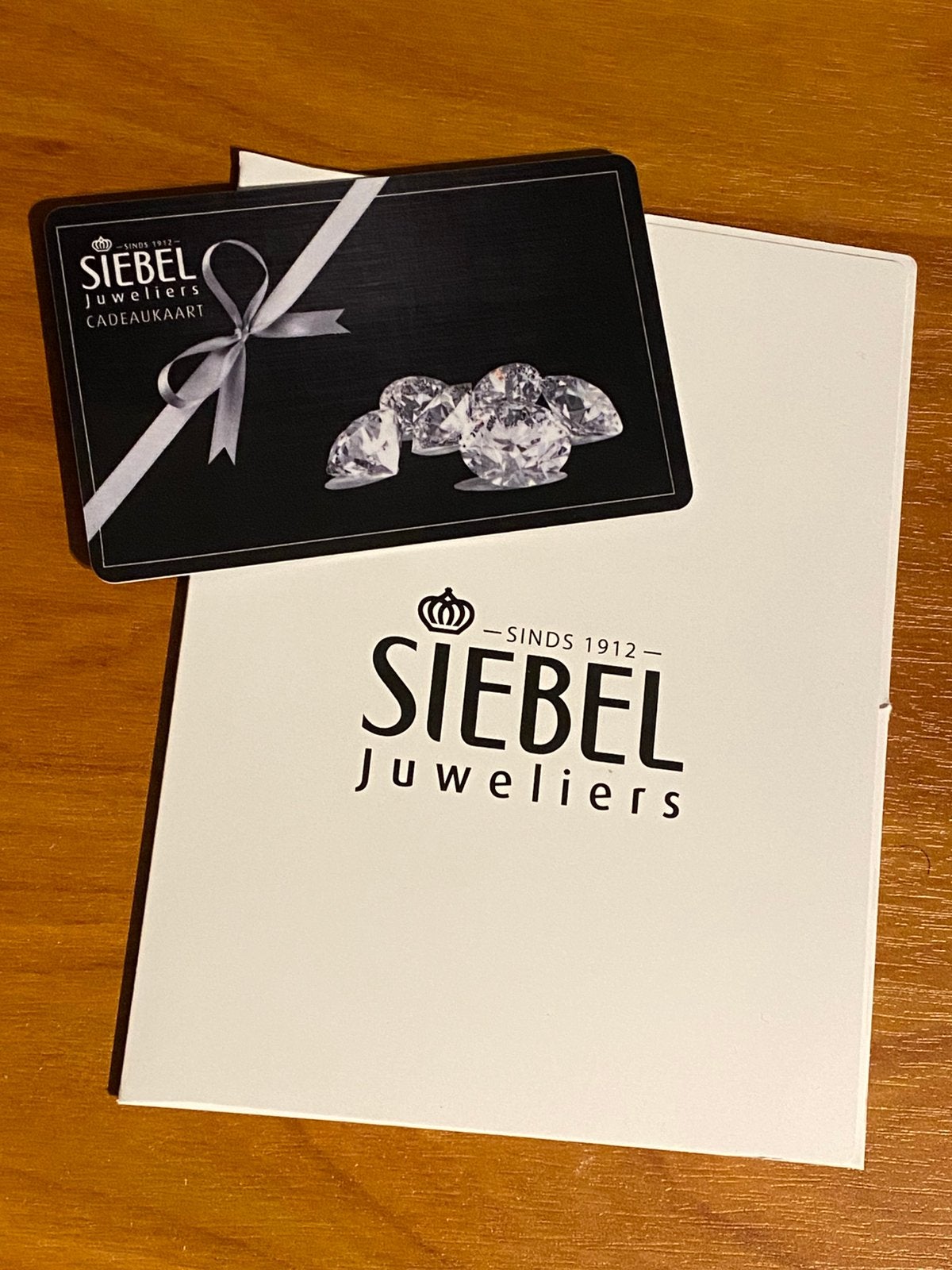 Siebel juweliers cadeaukaarten (nog 2 jaar geldig), Eén persoon, Cadeaubon
