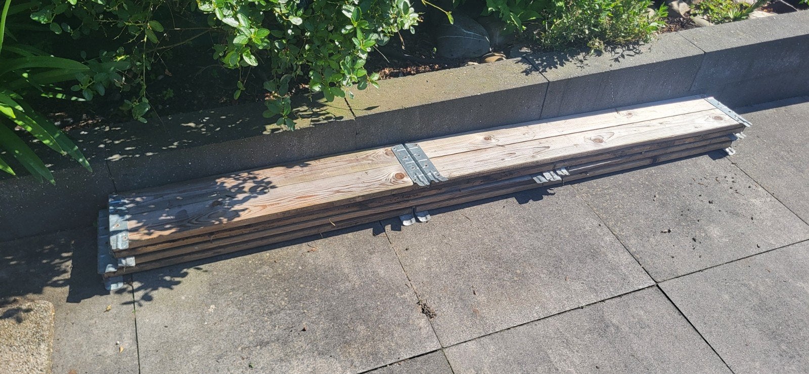 Gebruikte palletranden, Ophalen, Gebruikt