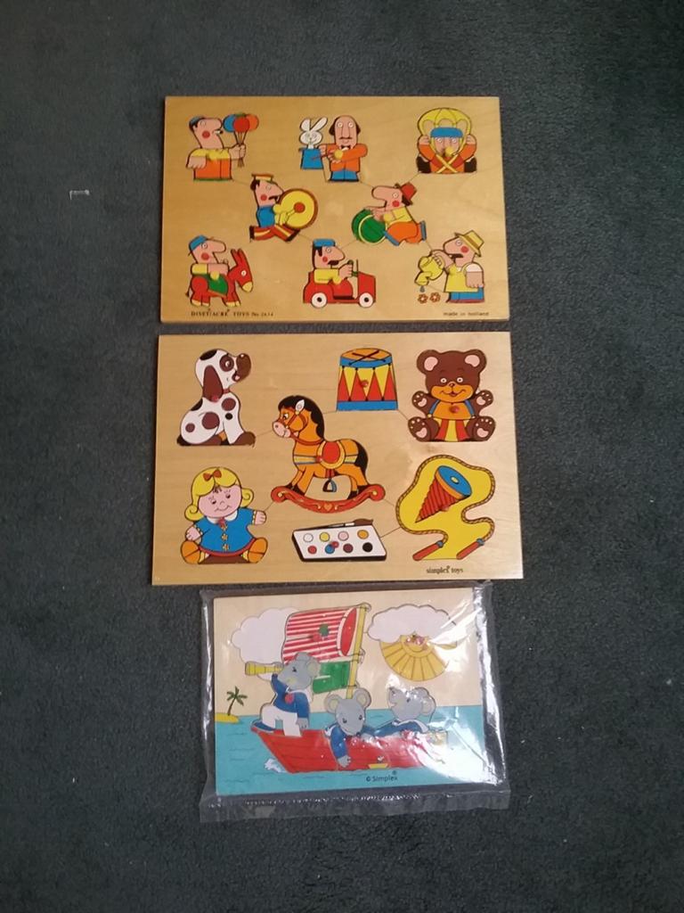 Houten insteekpuzzels,  SIMPLEX of DISET ACRE, Ophalen of Verzenden, Minder dan 10 stukjes, Zo goed als nieuw, 6 maanden tot 2 jaar