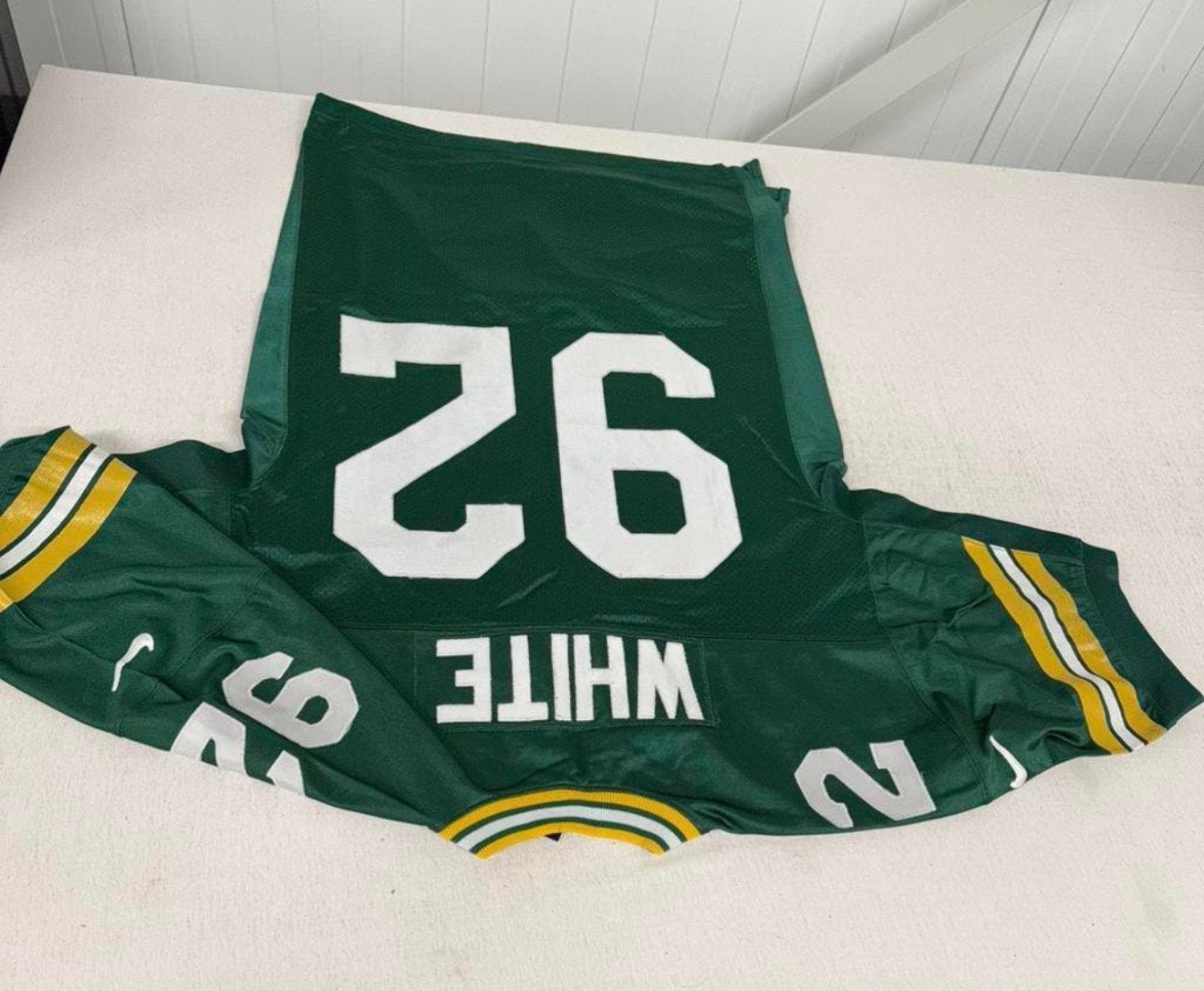 Authentic Reggie White Jersey Green Bay Packers Jersey 52, Shirt, Ophalen of Verzenden, Zo goed als nieuw, H
