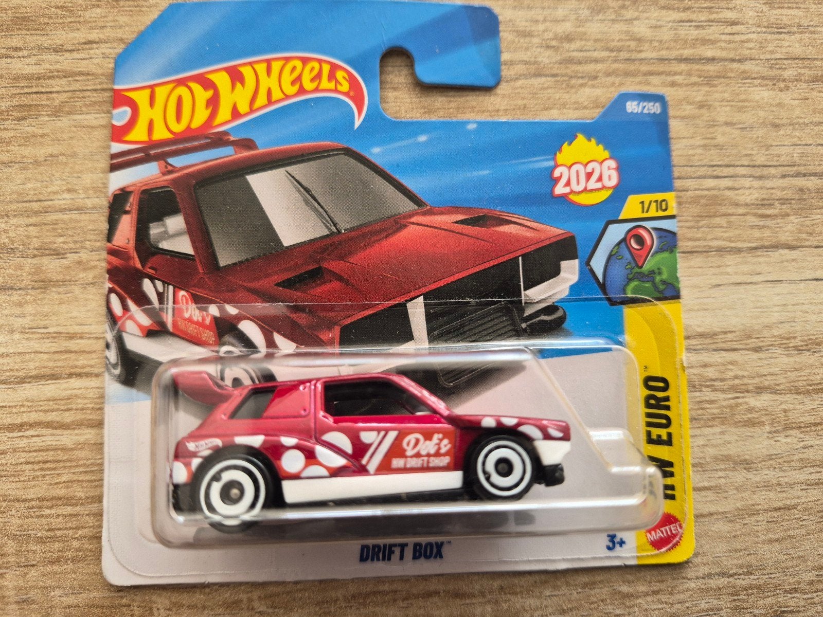 Drift Box rood 2026 1:64 (Hotwheels), Ophalen of Verzenden, Nieuw, Auto
