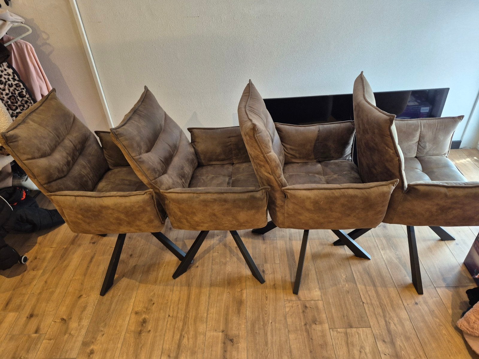 4 draai stoelen, Ophalen of Verzenden