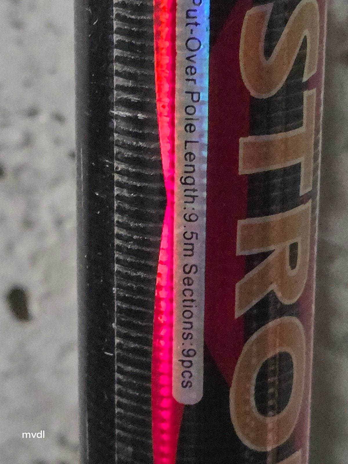 Weever Trix Strong 950 Vaste Hengel - 9.5m, Watersport en Boten, Ophalen, Gebruikt, Complete hengel