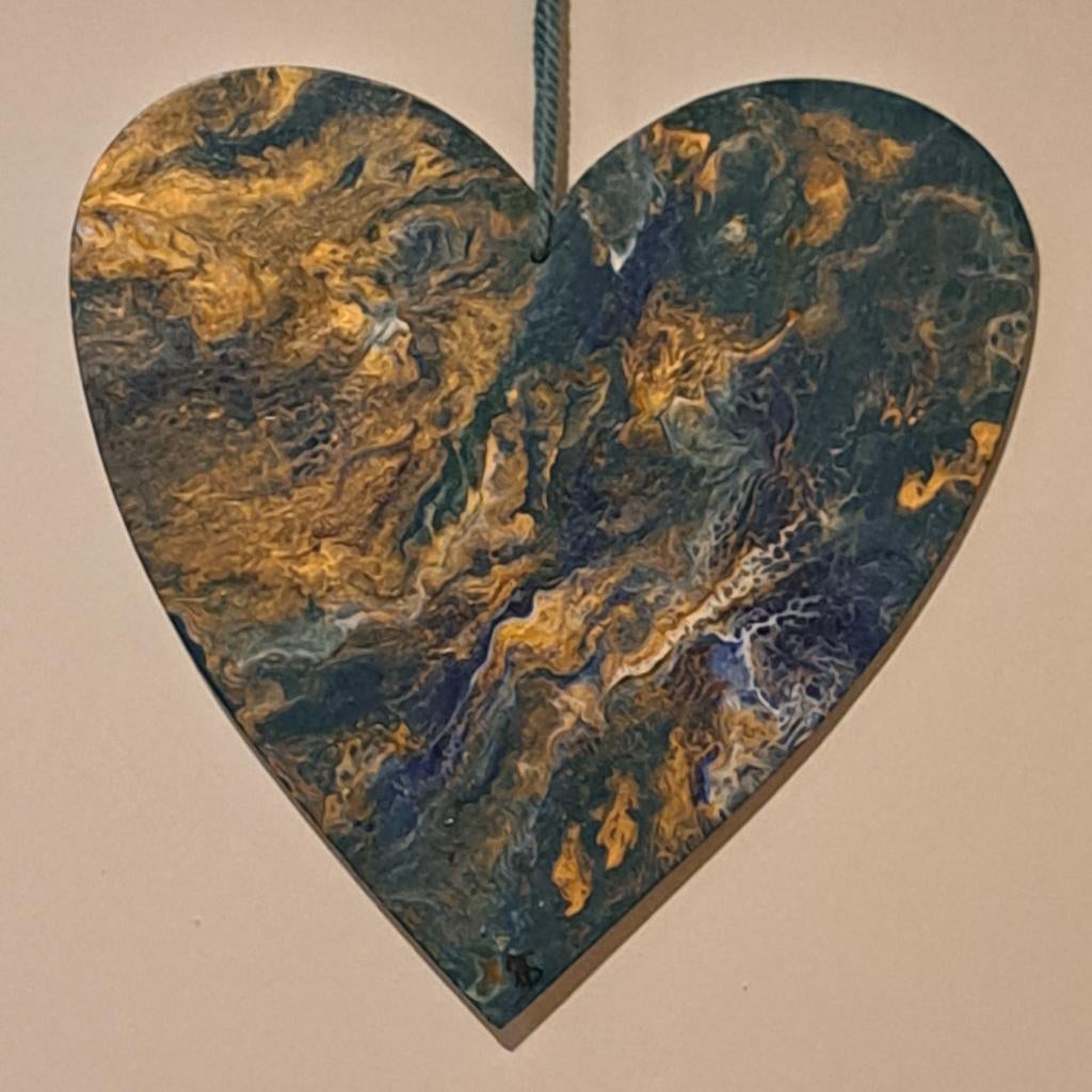 hart, Ophalen, Schilderij, Nieuw, Handgemaakt