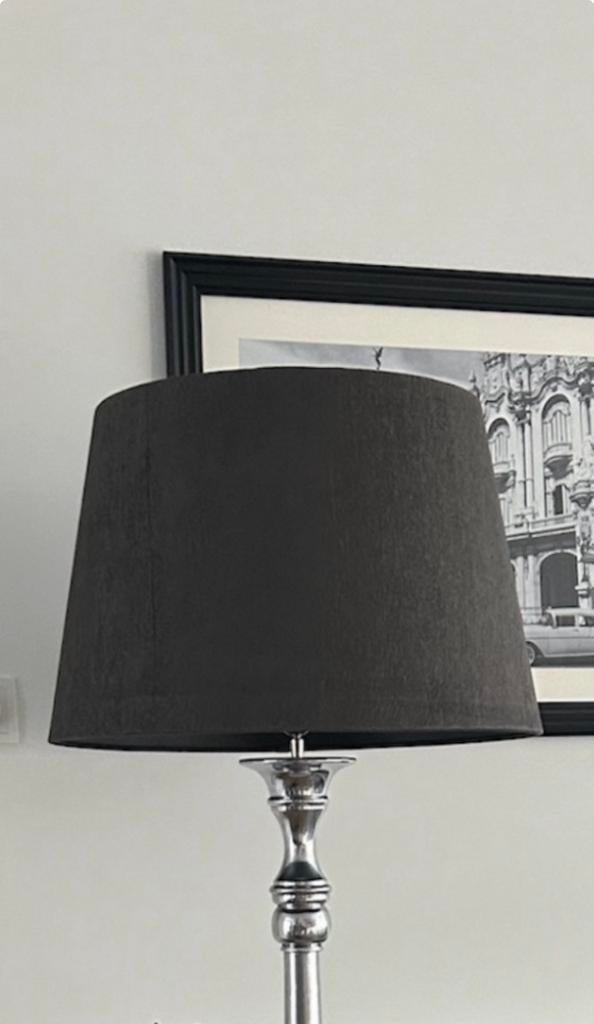 Rivièra Maison lampen kap grijs, Huis en Inrichting, Ophalen, Zo goed als nieuw, Grijs, Rond