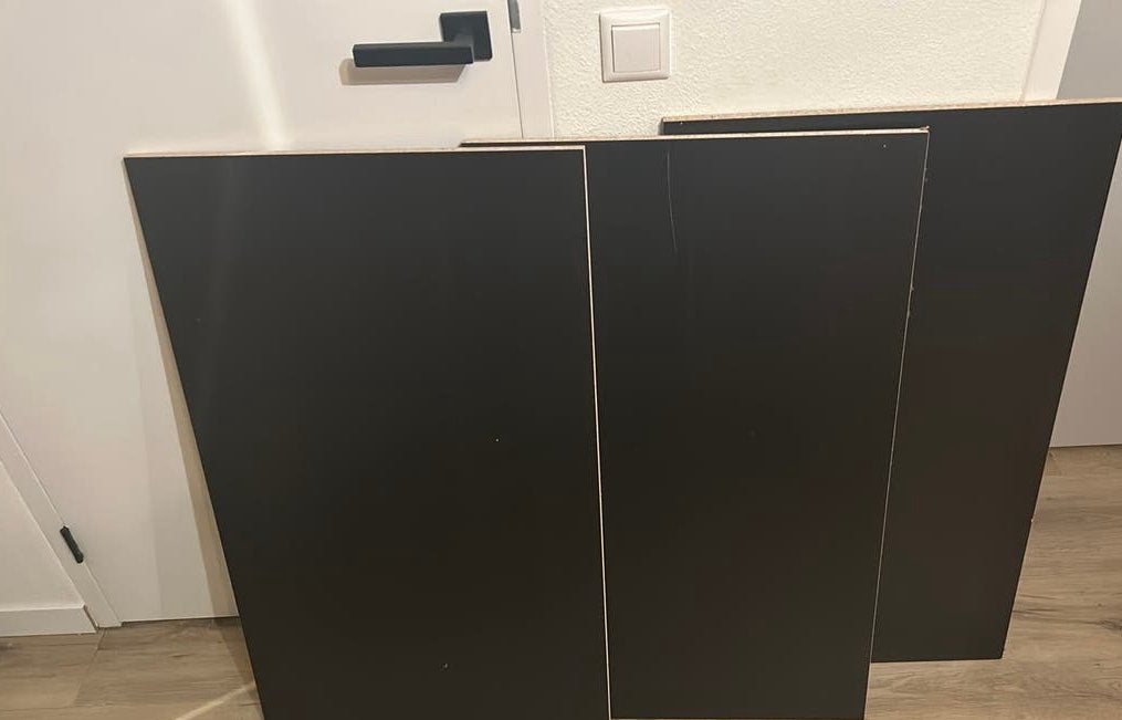 3x pax planken zwart ikea 100x58, Ophalen, Gebruikt, 50 tot 100 cm, Minder dan 100 cm
