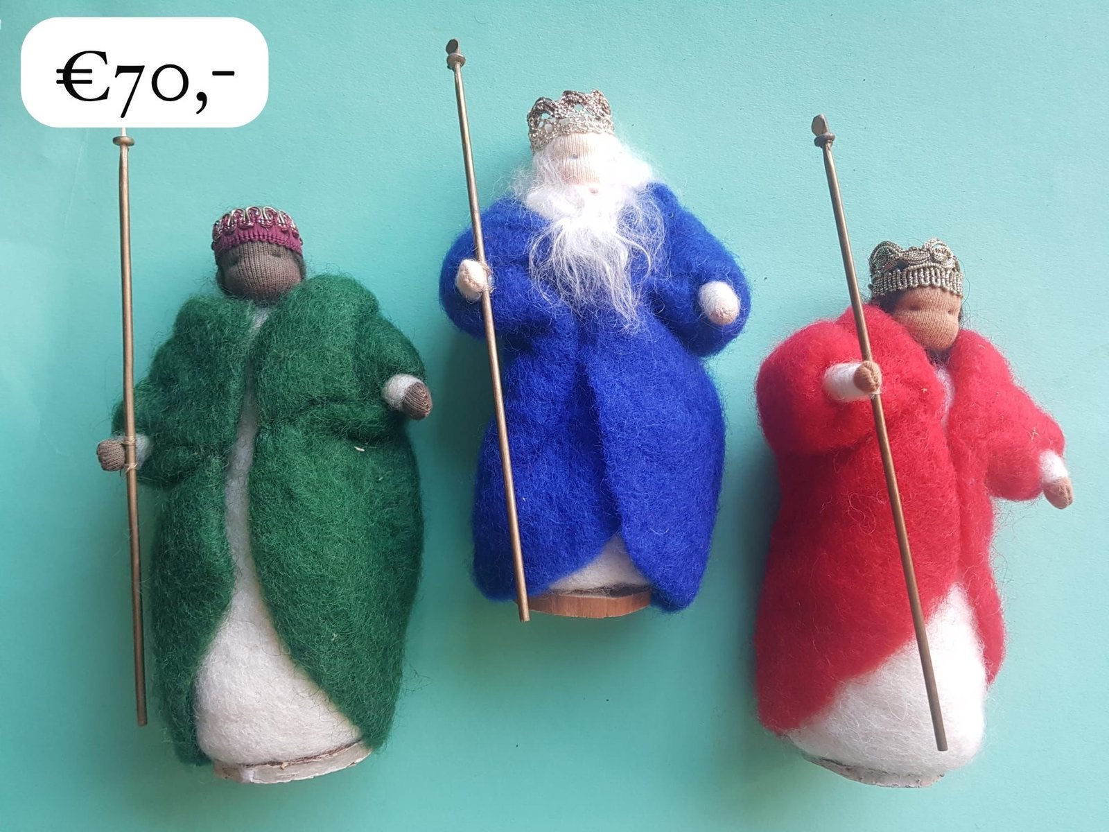 Vrije school Wolvilt Seizoenstafel Figuren - Drie Koningen, Ophalen of Verzenden, Zo goed als nieuw