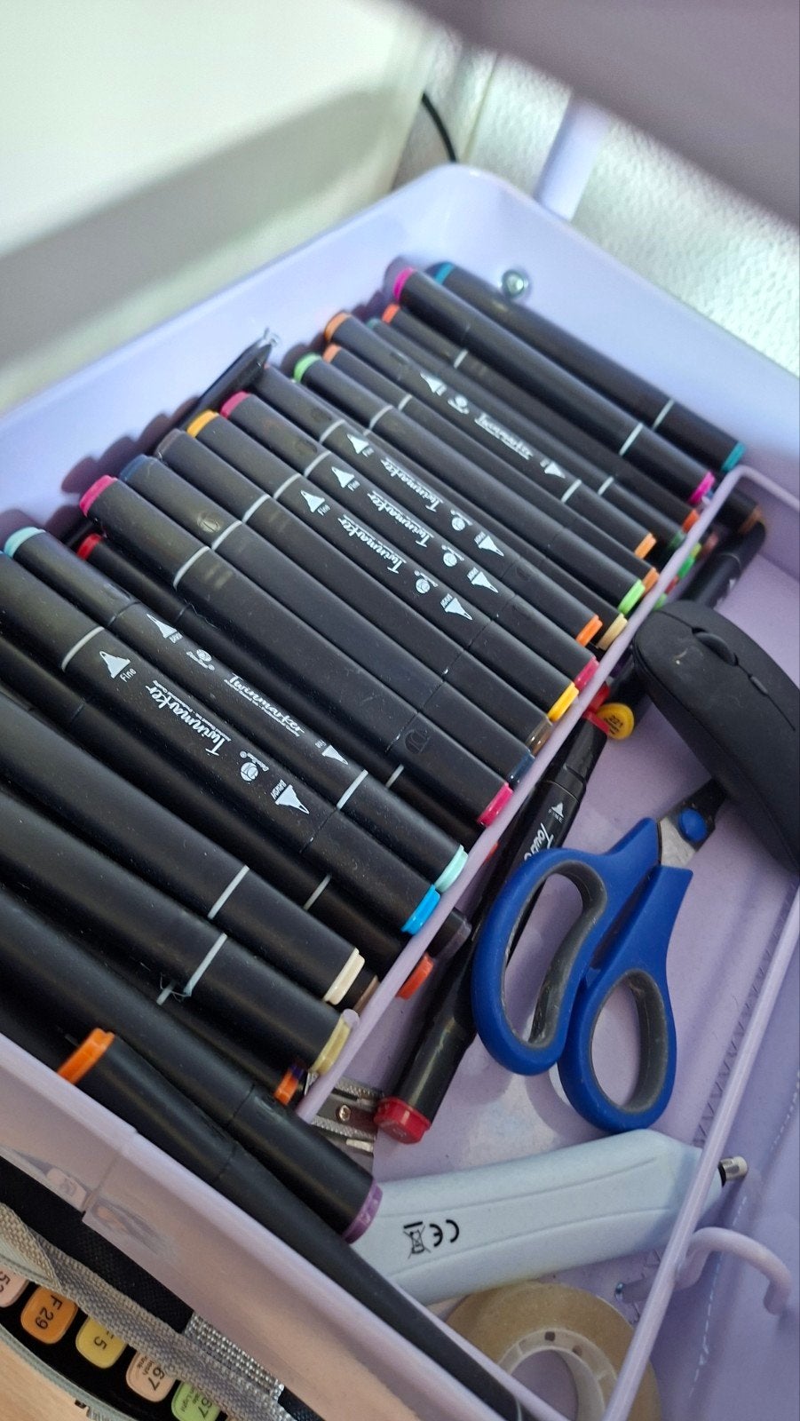 Decotime Twinmarkers stiften set - 150 stuks, Hobby en Vrije tijd, Ophalen of Verzenden, Gebruikt, Potlood of Stift