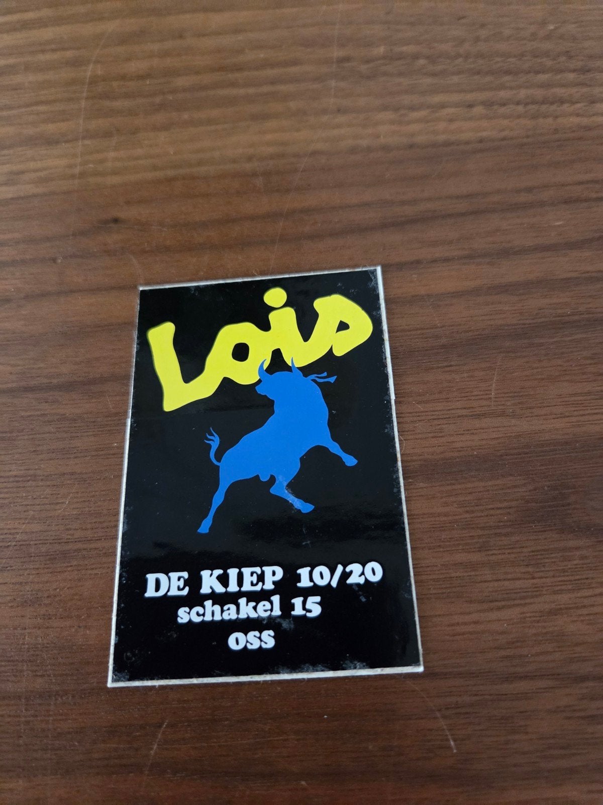 12085 Vintage Lois spijkerbroek sticker - De Kiep Oss, Ophalen of Verzenden, Zo goed als nieuw