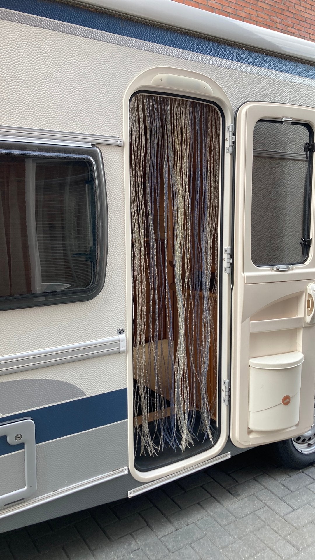 Decor vliegenhor gordijn, Caravans en Kamperen, Caravan accessoires, Ophalen, Gebruikt