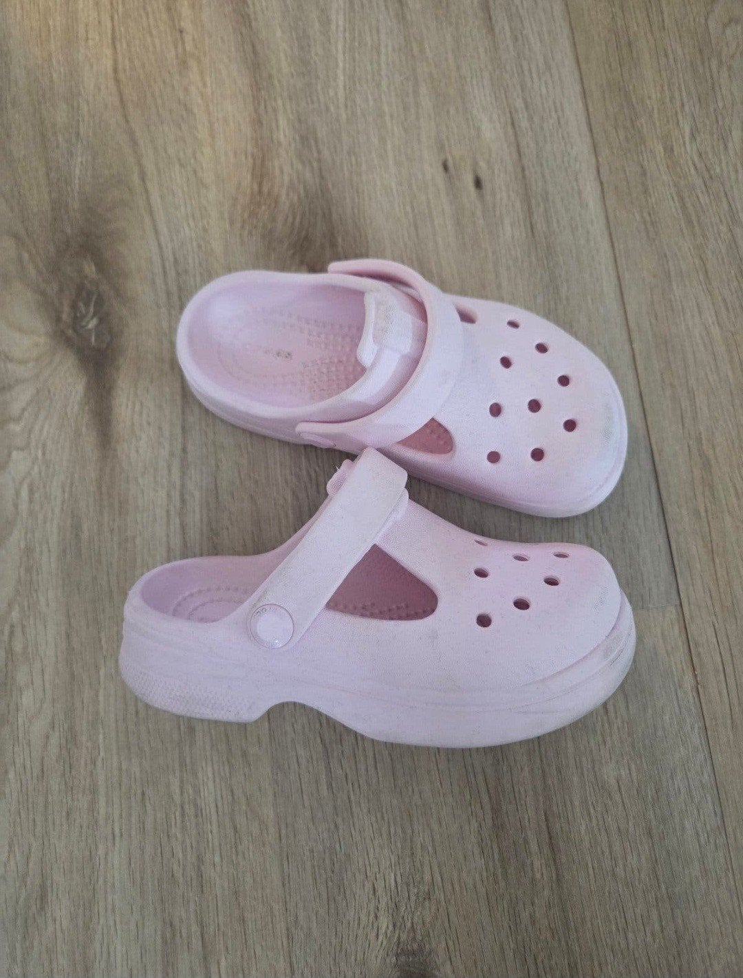 Crocs Mary Jane lichtroze roze, Ophalen of Verzenden, Zo goed als nieuw, Meisje, Schoentjes