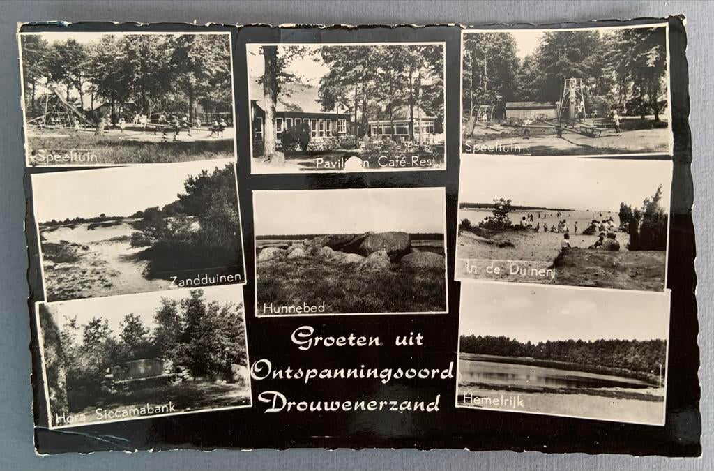 Groeten uit Drouwen, Ontspanningsoord Drouwenerzand, Ophalen of Verzenden, 1960 tot 1980, Gelopen, Drenthe