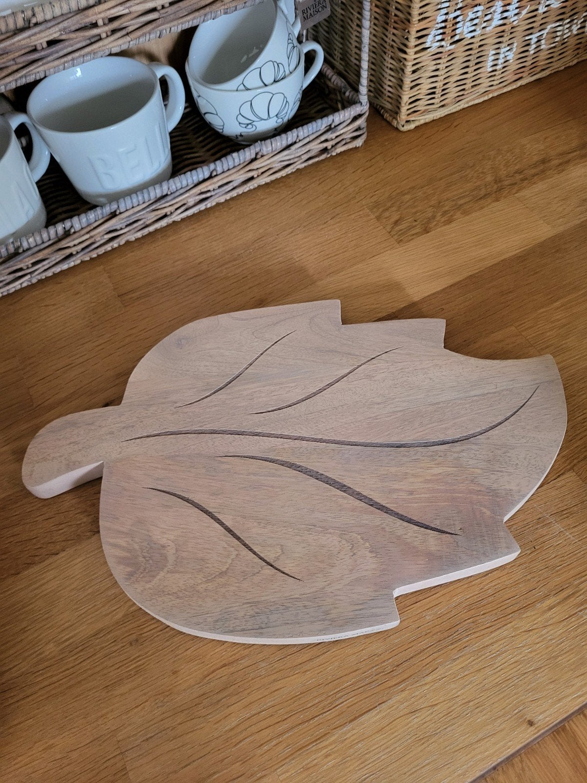 Rivièra Maison Serving Plate Leaf M nieuw, Ophalen, Nieuw, Hout