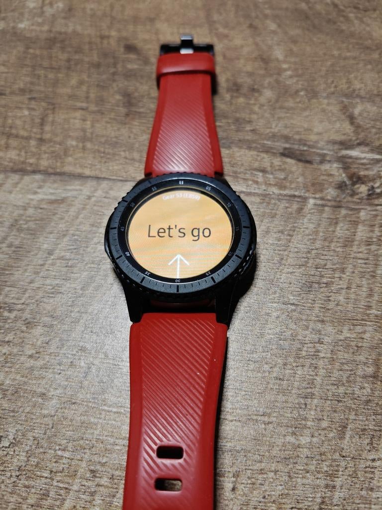 Te koop Samsung Gear S3 Frontier, Gebruikt, Zwart, Samsung ⌚️, Ophalen of Verzenden