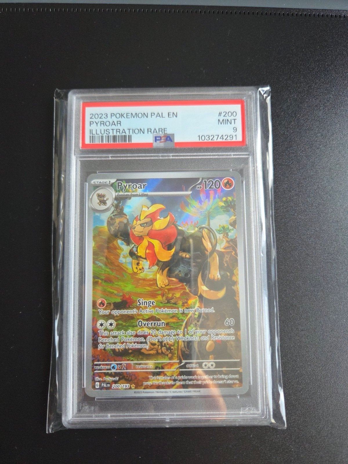 Pyroar 200 Pokemon Paldea Evolved, Ophalen of Verzenden, Zo goed als nieuw, Booster, Foil