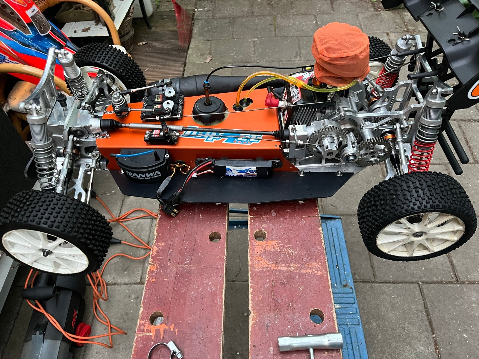 Elcon Trax 4wd 29cc G4Z Big Mama RC Auto RTR, Overige merken, Gebruikt, Auto, Groter dan 1:32