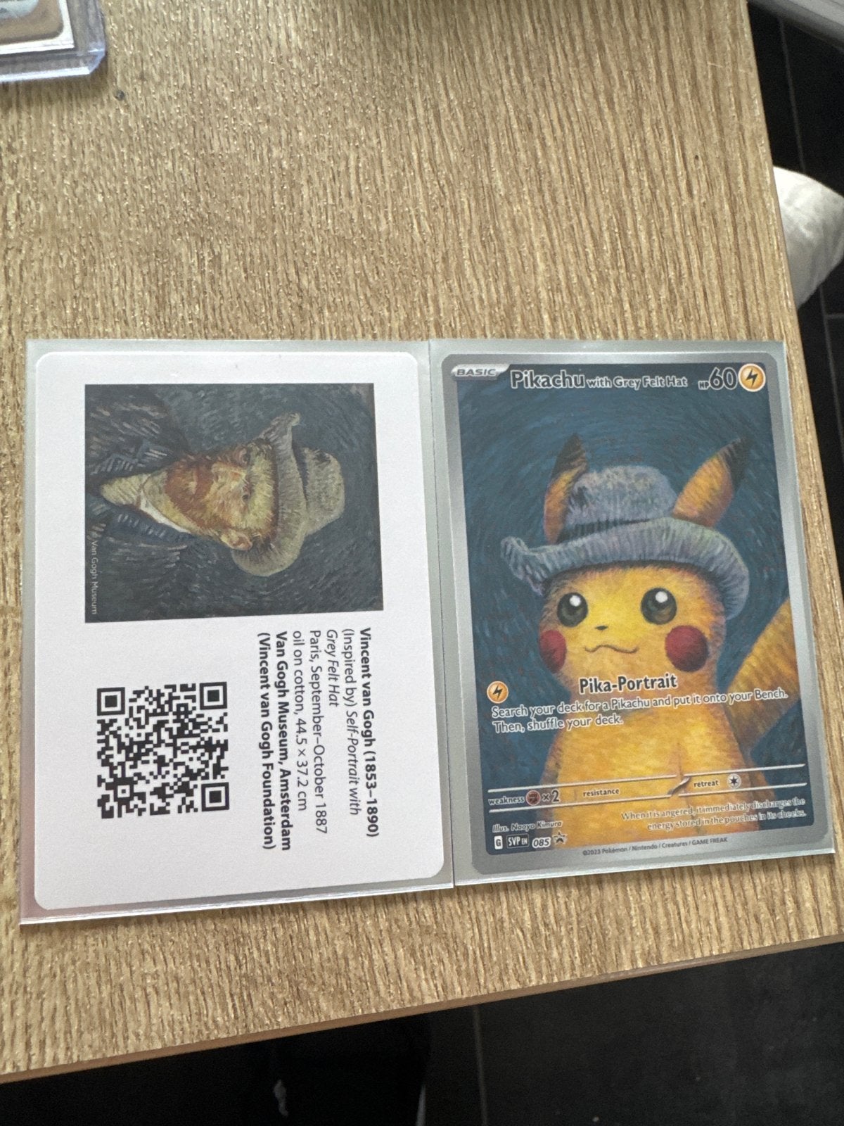 Pikachu with grey felt hat - Van Gogh Museum Promokaart, Ophalen of Verzenden, Nieuw, Losse kaart