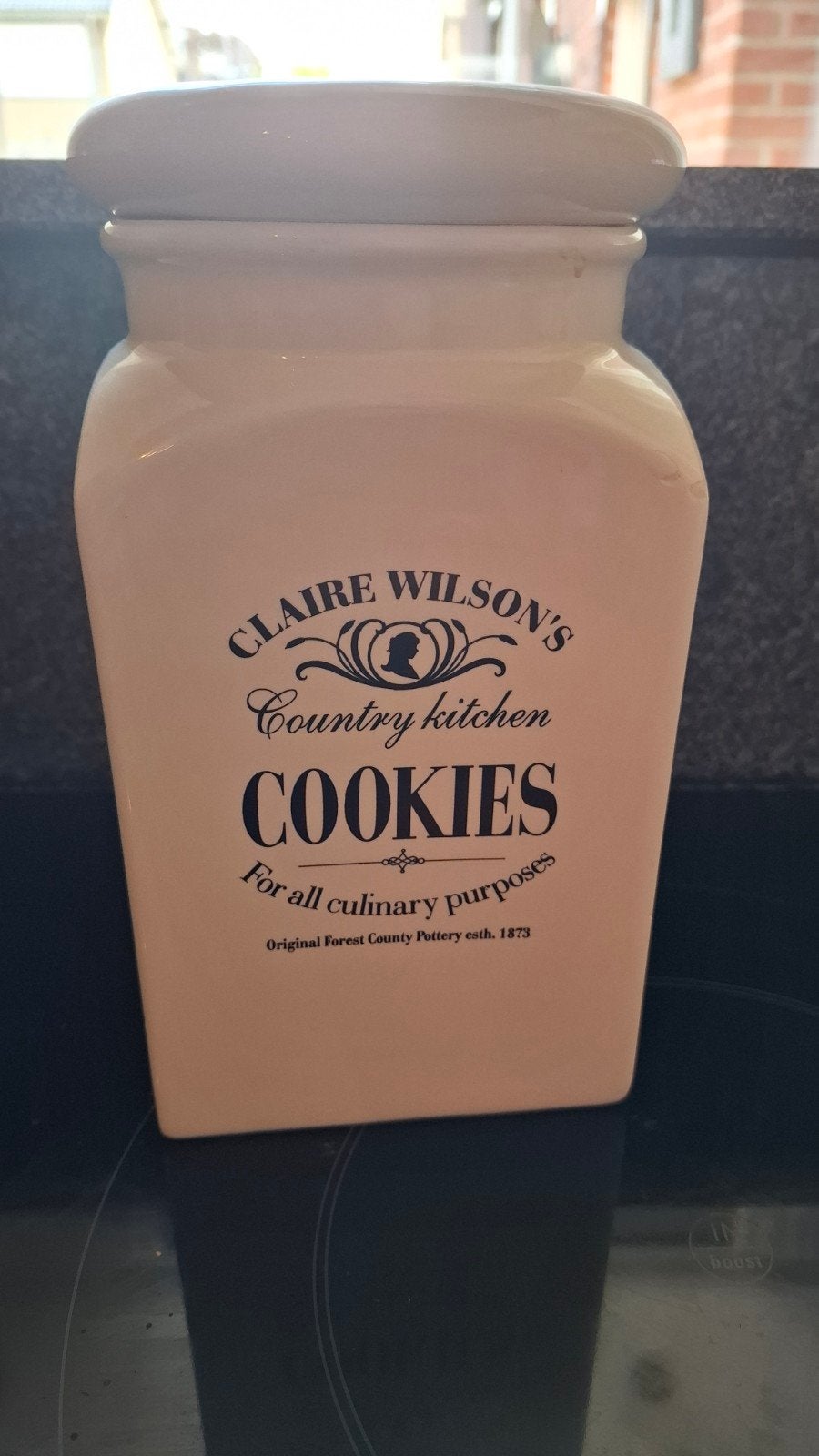 Claire Wilson's Country Kitchen Koekjespot, Beige, Gebruikt, Ophalen of Verzenden, Voorraadpot