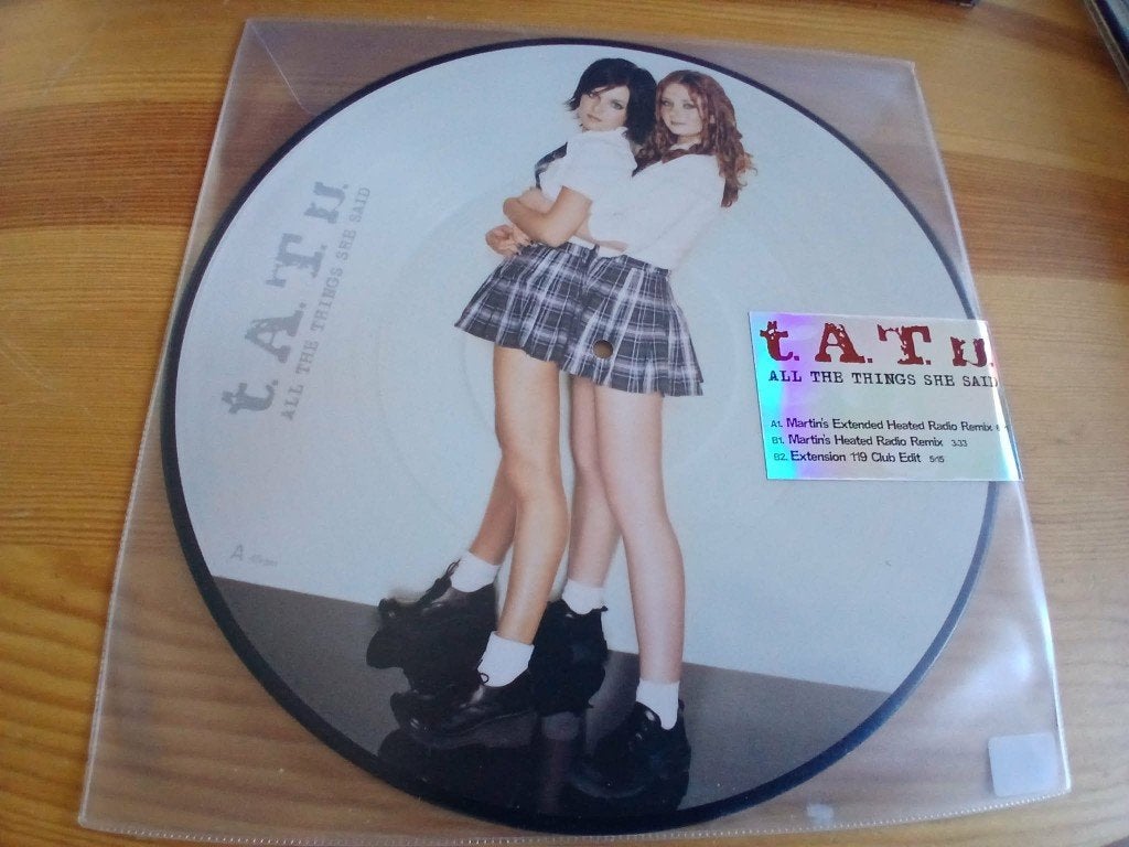 t.A.T.u. - All The Things She Said (Picture Disc) (NIEUW), Ophalen of Verzenden, Picture disc, Pop, 12 inch