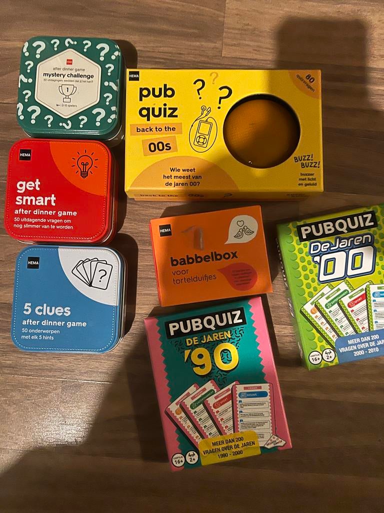Diverse Spelcollectie (6 stuks), Hobby en Vrije tijd, Gezelschapsspellen | Bordspellen, Zo goed als nieuw, Een of twee spelers