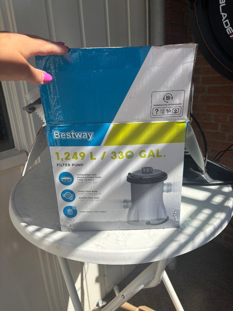Zwembadpomp bestway, Tuin en Terras, Ophalen of Verzenden, Gebruikt, Zwembadpomp