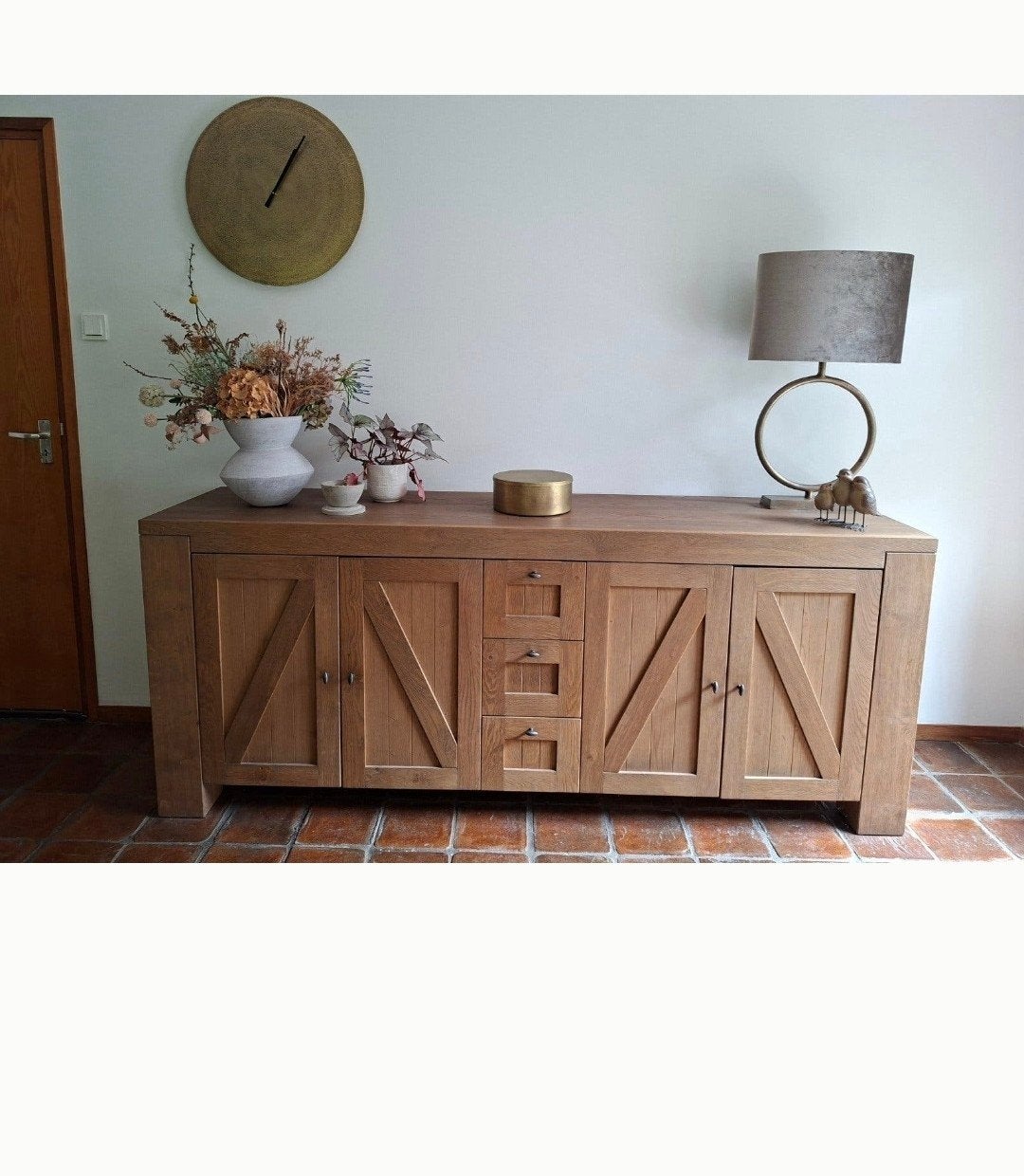 dressior van country live style, Ophalen, Eikenhout, 50 tot 100 cm, Zo goed als nieuw