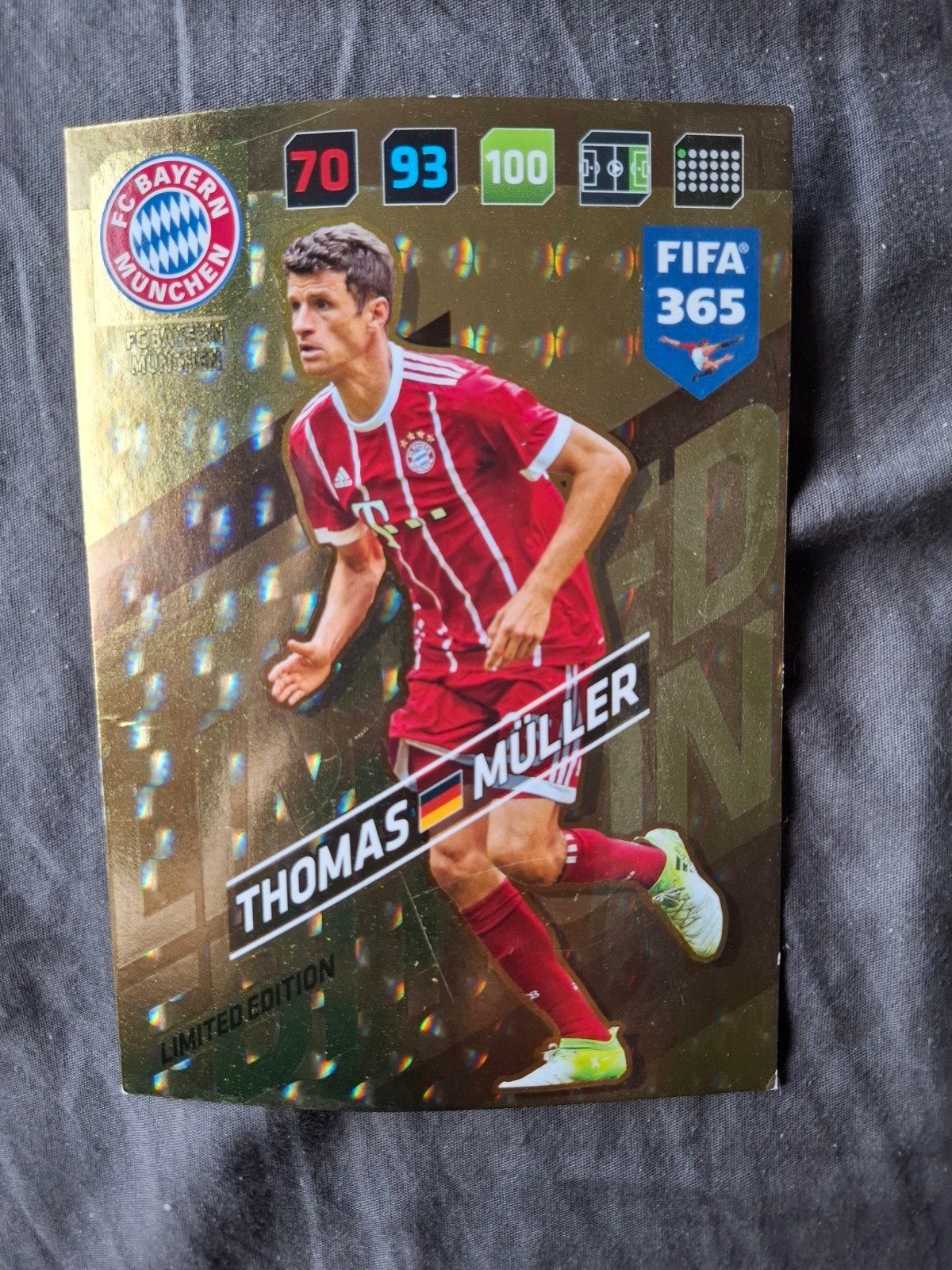 Thomas Müller Limited Edition FIFA 365 Spelerskaart, Ophalen of Verzenden, Zo goed als nieuw, Buitenlandse clubs, Spelerskaart