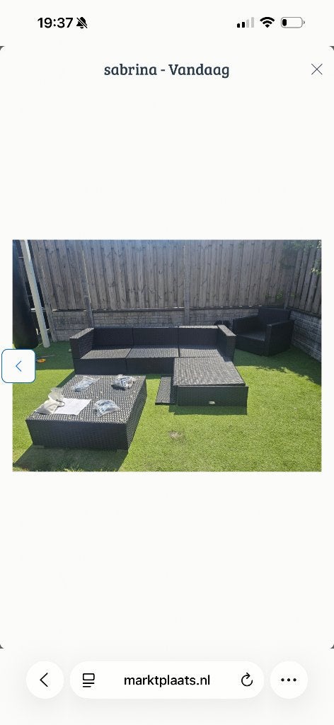 Loung bank helemaal nieuw in doos! Met kussens!, Tuin en Terras, Overige Tuin en Terras, Ophalen of Verzenden, Nieuw