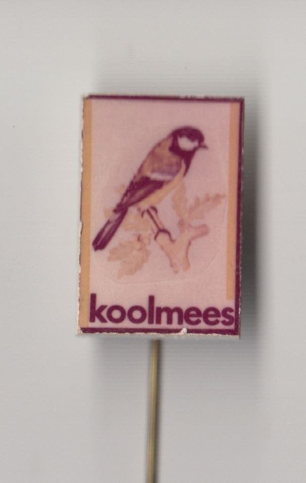 Vogel Koolmees speldje, Gebruikt, Niet vindbaar, Niet vindbaar, Speldje of Pin