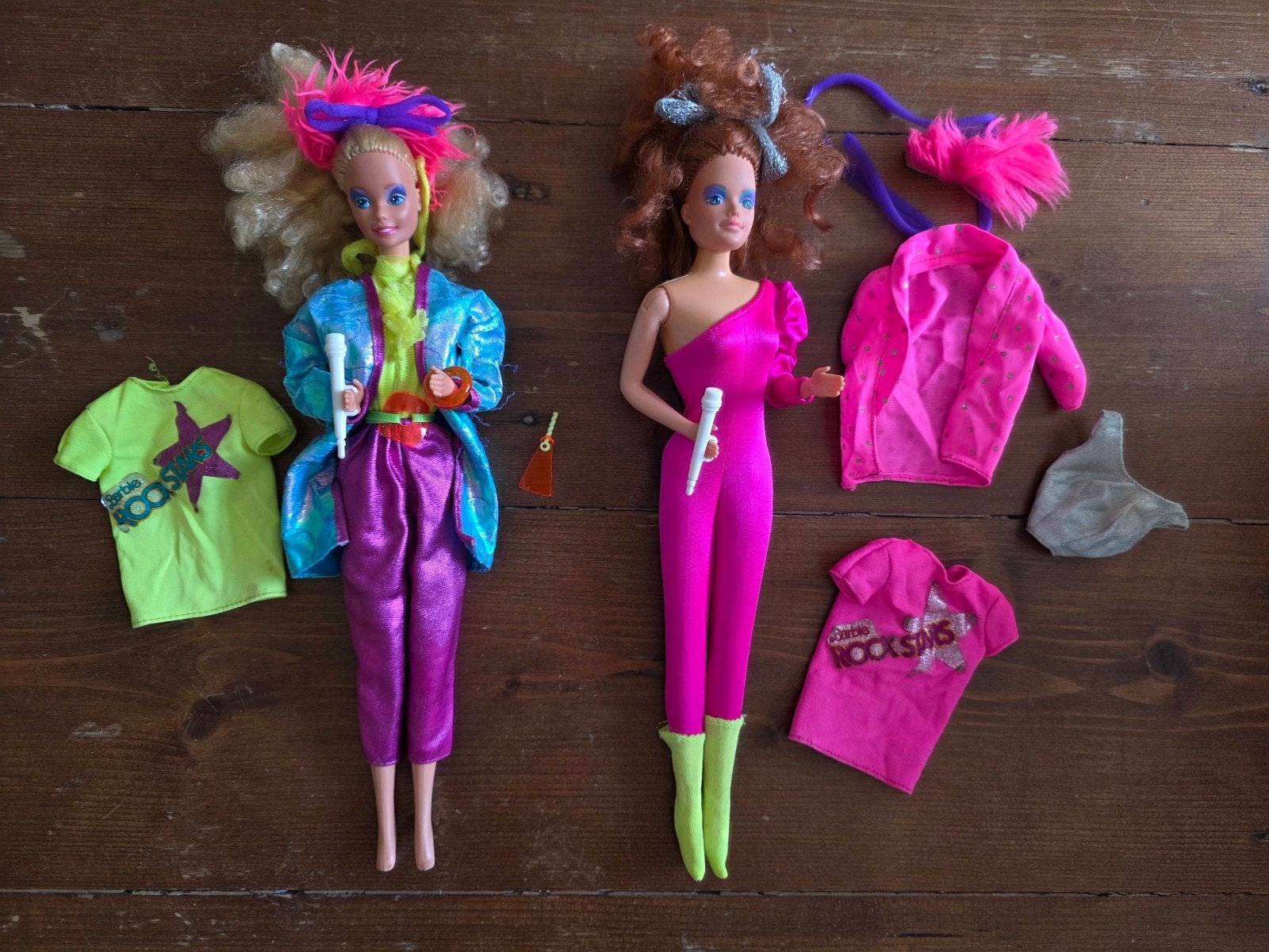 Barbie Rockers poppen met accessoires - jaren '80, Verzamelen, Poppen, Ophalen of Verzenden, Gebruikt
