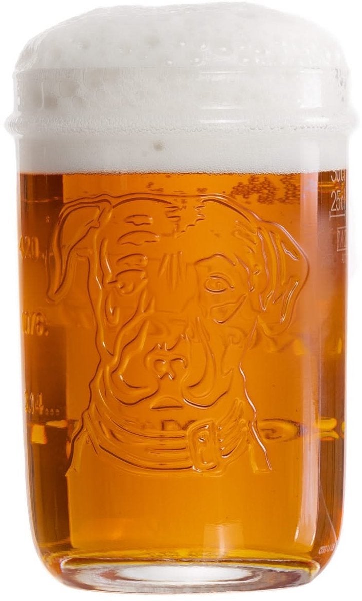 Lagunitas Brewing Company Bierglas met Hondendesign, Ophalen of Verzenden, Zo goed als nieuw, Overige merken, Glas