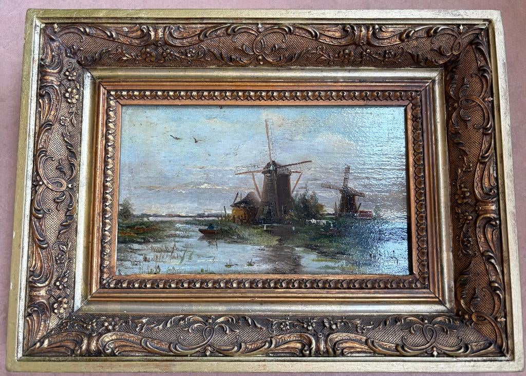 Schilderijtje van Petrus Paulus Schiedges II (Haagse School), Antiek en Kunst, Kunst | Schilderijen | Klassiek, Ophalen of Verzenden
