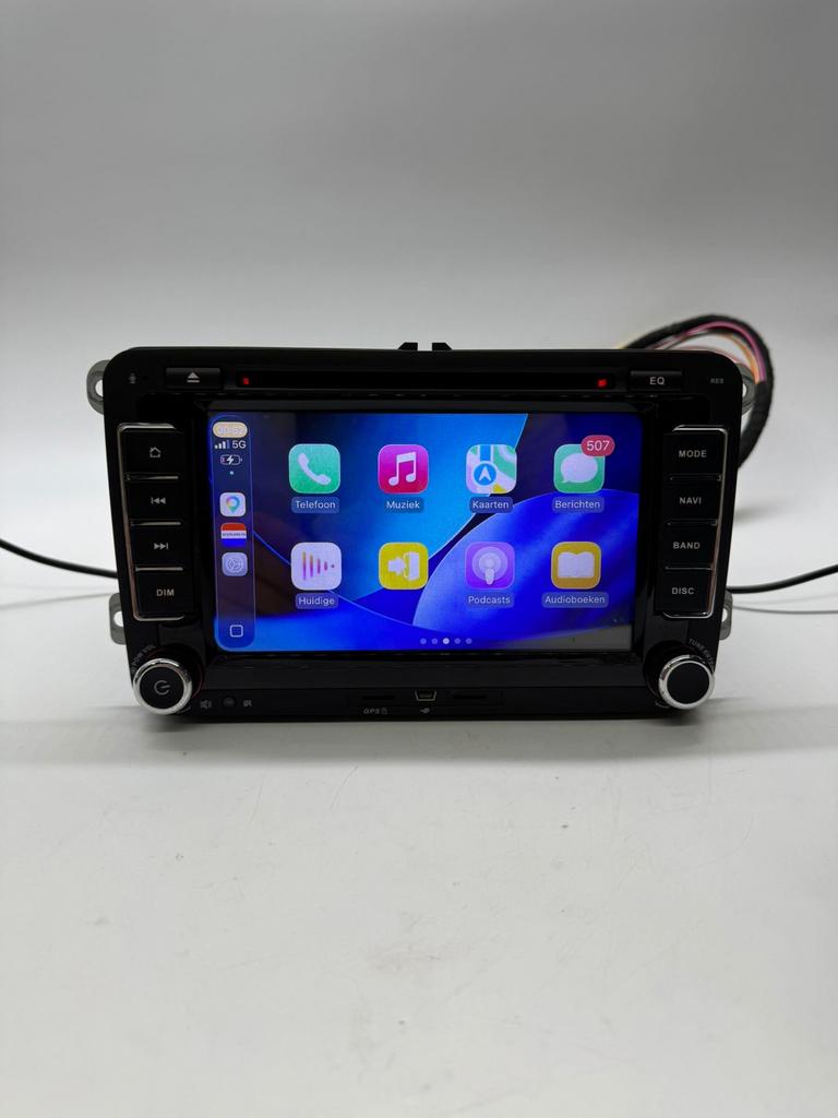 7 inch Autoradio CD/DVD Speler CarPlay Android Auto VW Seat, Ophalen of Verzenden, Zo goed als nieuw