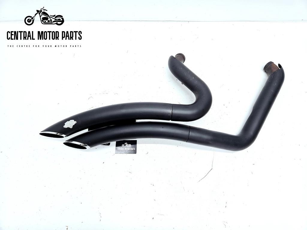 Zwarte Big radius uitlaat Vance and Hines Softail 1986-2017, Motoren, Onderdelen | Harley-Davidson, Niet ingevuld, Gebruikt, Ophalen of Verzenden