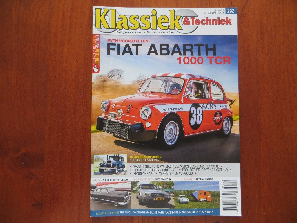 Klassiek & Techniek 292 Fiat Abarth 1000 TCR, Alfa Romeo 90, Ophalen of Verzenden, Nieuw, Alfa Romeo