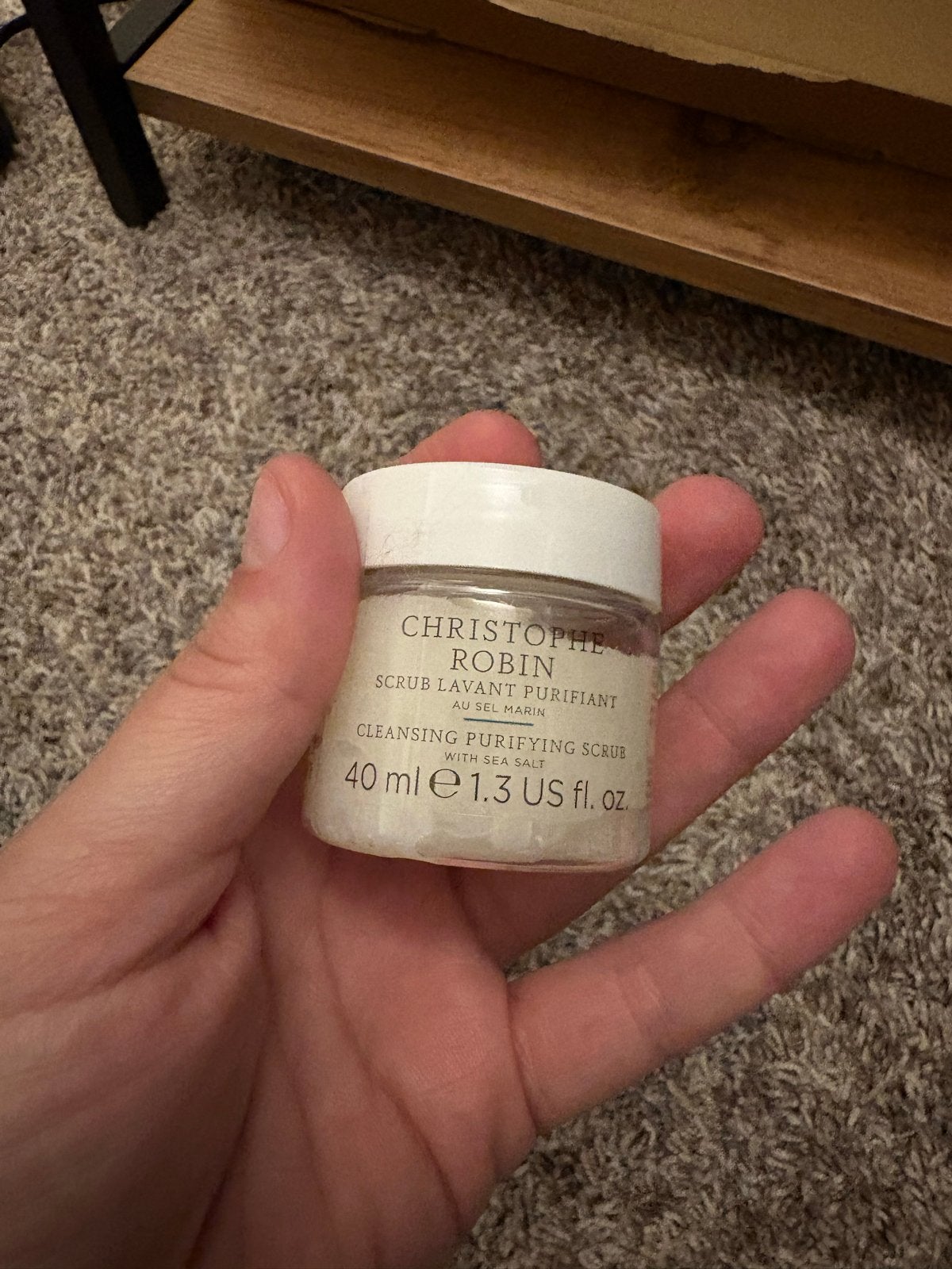 Christophe Robin Purifying Scrub met Zeezout 40ml, Ophalen of Verzenden, Nieuw, Reiniging