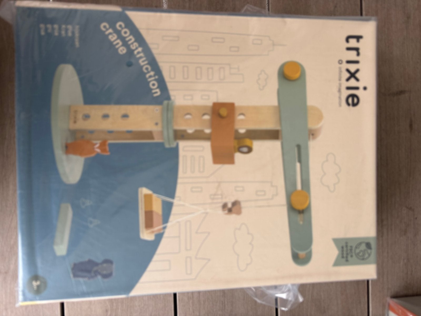 Trixie Houten Bouwkraan - Nieuw in verpakking, Ophalen of Verzenden, Nieuw, Bouwen