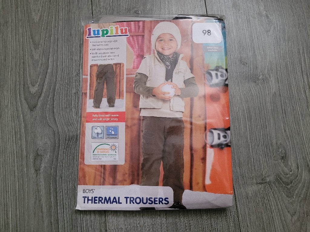 LUPILU bruine thermo broek maat 98 *nieuw* ~ MP3048, Broek, Nieuw, Ophalen of Verzenden, Lupilu