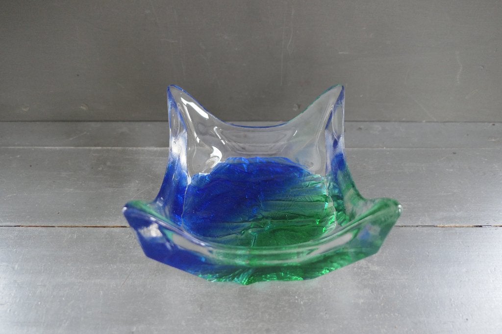 Vintage Iittala Finland art glass schaal Tapio Wirkkala, Verzenden