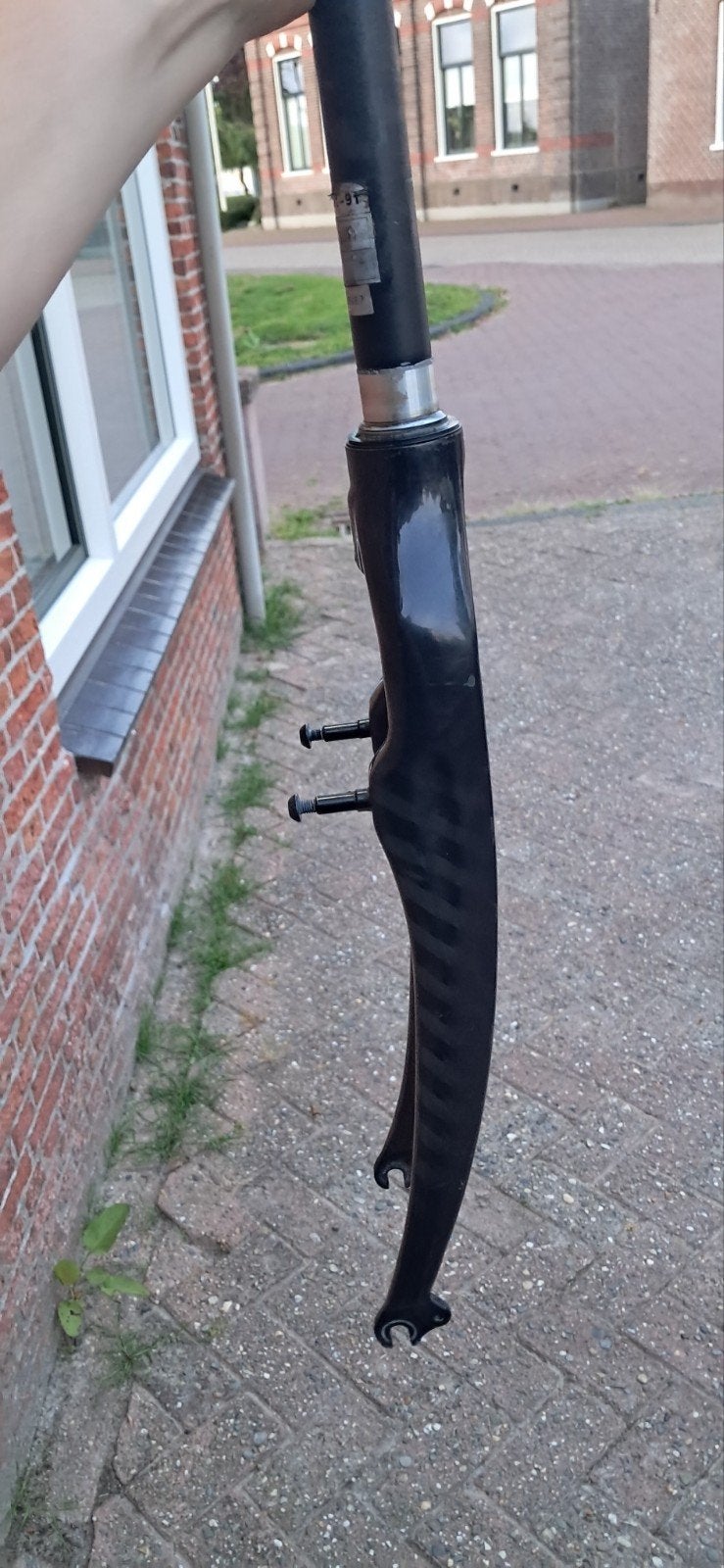 Gazelle Carbon Voorvork 28 inch 1 1/8 338mm Pantherblack, Ophalen