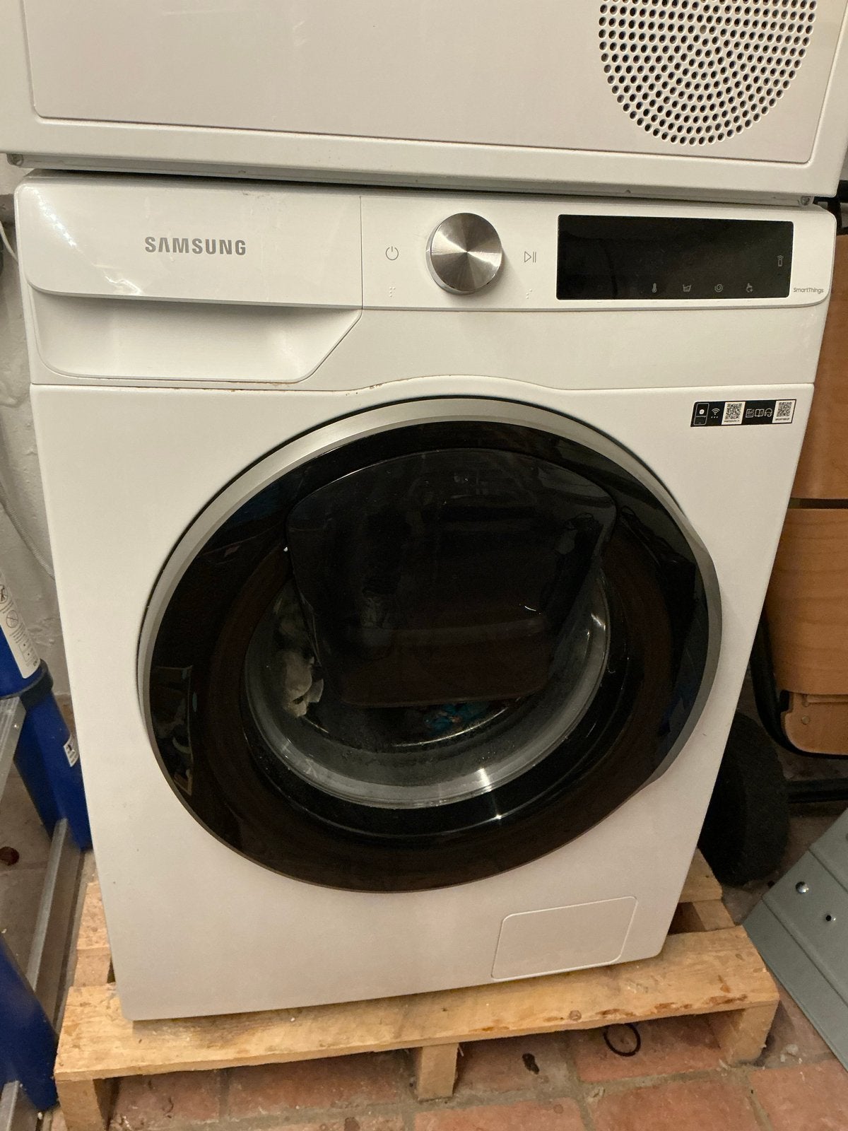 Samsung WW80T654ALE - AddWash - 6000 serie - 8 KG Wasmachine, Ophalen, Zo goed als nieuw, Voorlader, 85 tot 90 cm