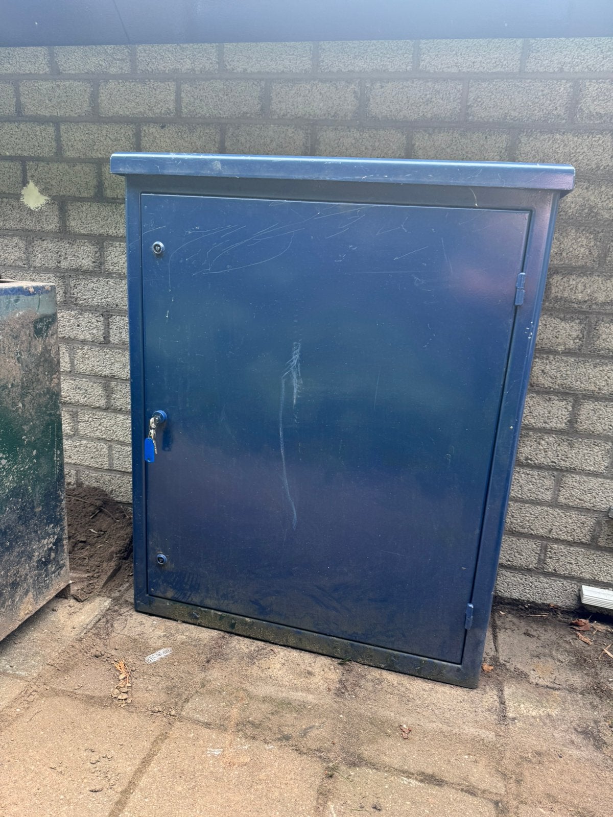 Gaskast buiten schuurtje slot metaal 102x83x33 cm, Ophalen, Zo goed als nieuw, Hout