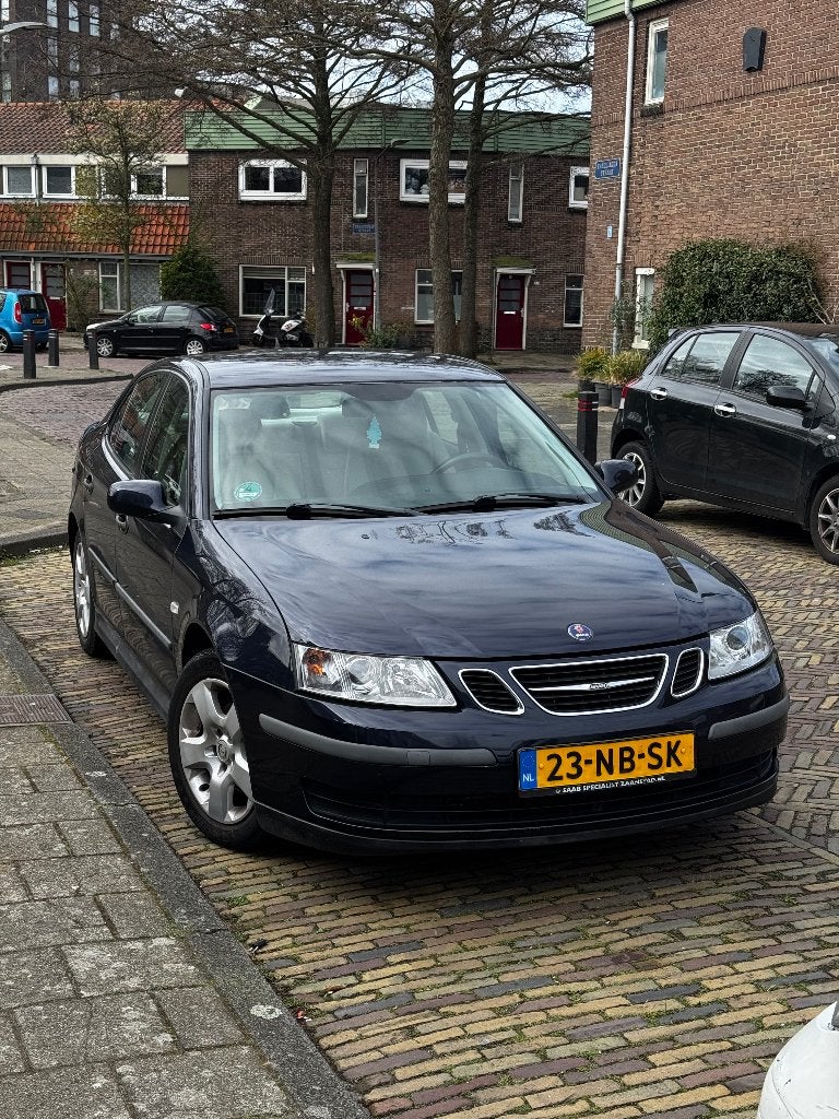Saab 9-3 1.8 T Sport Sedan AUT 2003 Blauw, 1998 cc, Stof, Beige, 4 cilinders