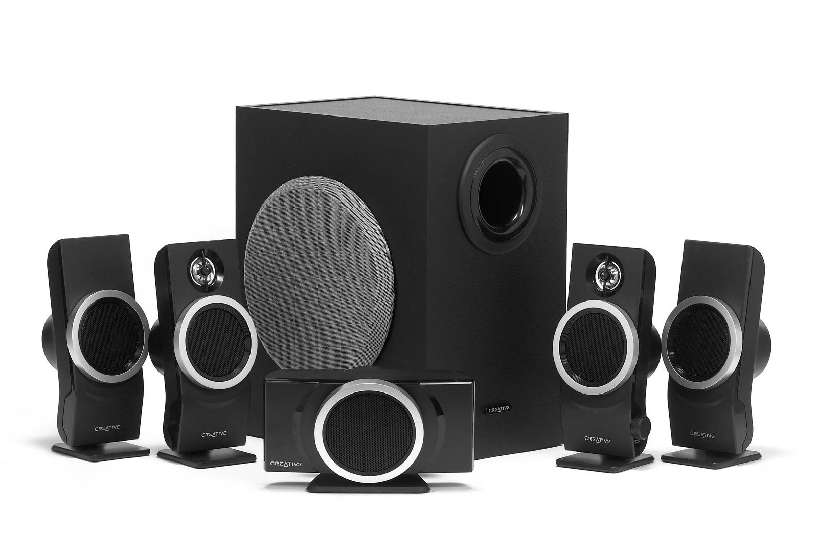 Creative Inspire T6100 5.1 Surround Sound Speakerset, Ophalen of Verzenden, Gebruikt, Minder dan 60 watt, Overige merken