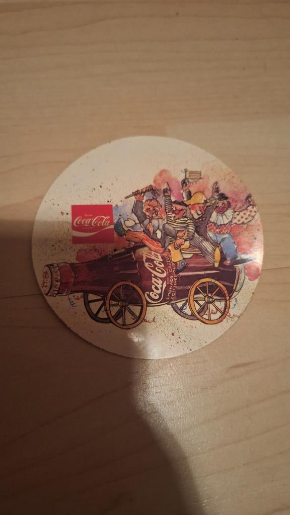 Vintage Coca-Cola Sticker - Uniek Verzamelobject, Verzamelen, Stickers, Gebruikt, Merk, Ophalen of Verzenden