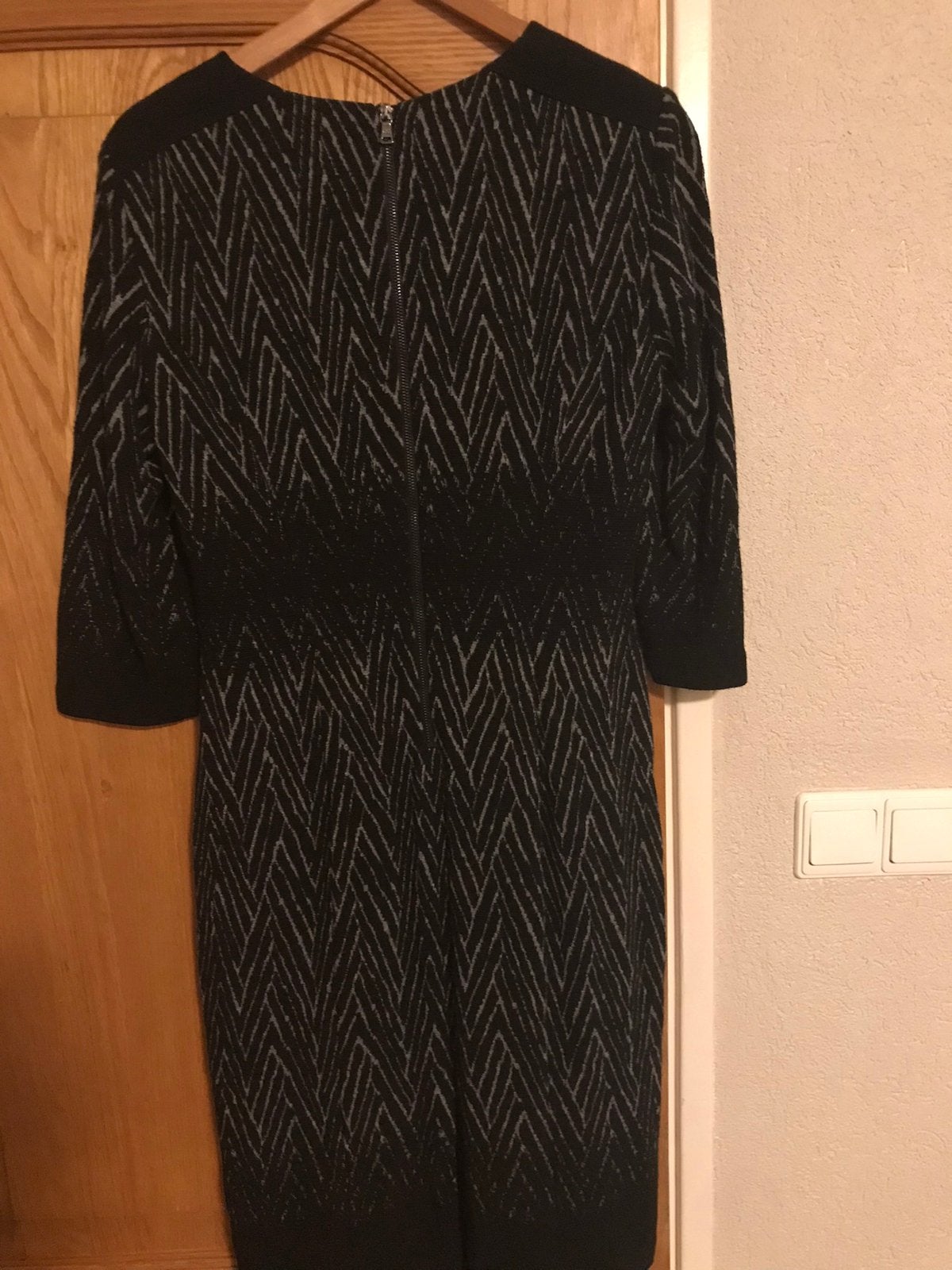 Zwarte met dessin jurk Gerry Weber winterjurk maat 40, Kleding | Dames, Maat 38/40 (M), Zwart, Ophalen of Verzenden, Zo goed als nieuw