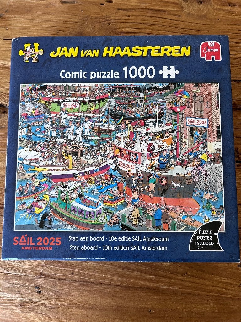 Jan van Haasteren puzzel, 1000 stukjes., Ophalen, 500 t/m 1500 stukjes, Zo goed als nieuw, Legpuzzel