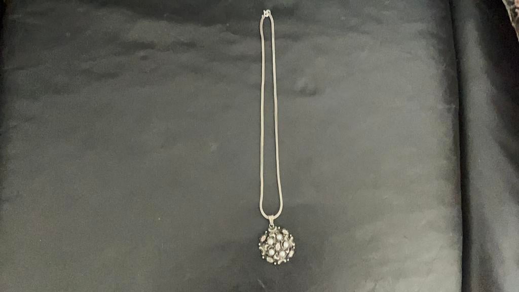 Zilver keting met hanger, Ophalen of Verzenden, Zilver