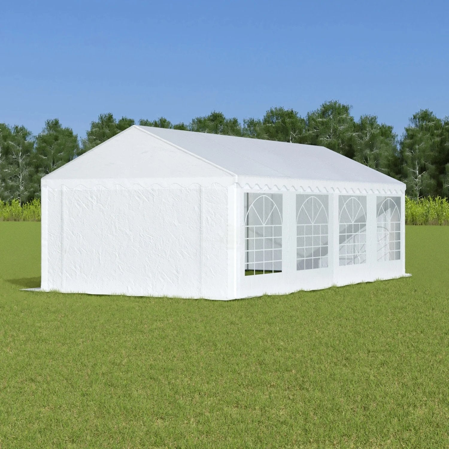 Witte Partytent - Ideaal voor Feesten en Evenementen, Ophalen, Gebruikt, Partytent, 4 tot 6 meter